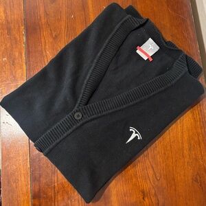 Tesla Black Knit Cardigan Sweater XL